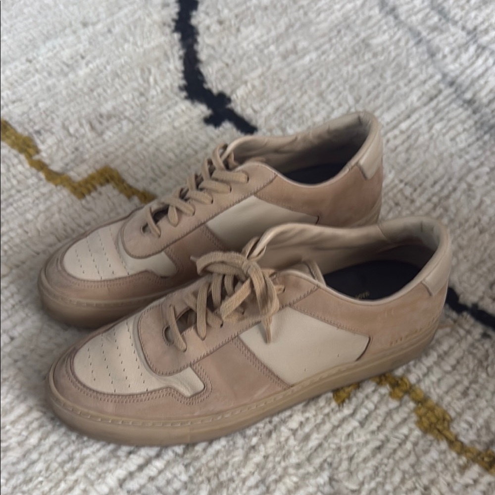 Common Projects Beige BBall Sneakers - Size 11